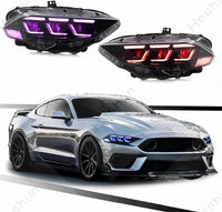 Sequential LED Headlights Ford Mustang Shelby GT500 - fitting detail - Becquet Voiture