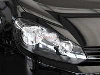 Front Headlights VW Golf 6 2011-2014 - fitted on vehicle - Becquet Voiture