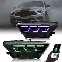 Phares Full LED Ford Mustang 2015-2017 Shelby GT350 GT500 - détail du montage - Becquet Voiture