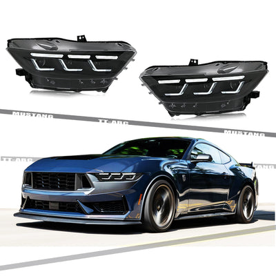 Phares Full LED Ford Mustang 2015-2017 Shelby GT350 GT500 - packshot studio - Becquet Voiture