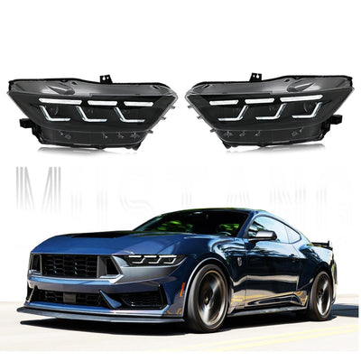 Phares Full LED Ford Mustang 2015-2017 Shelby GT350 GT500 - vue de face - Becquet Voiture