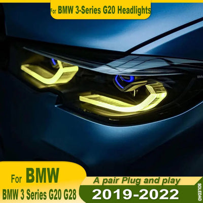 Phares Laser LED BMW Série 3 G20 G28 2019-2022 - vue arrière - Becquet Voiture