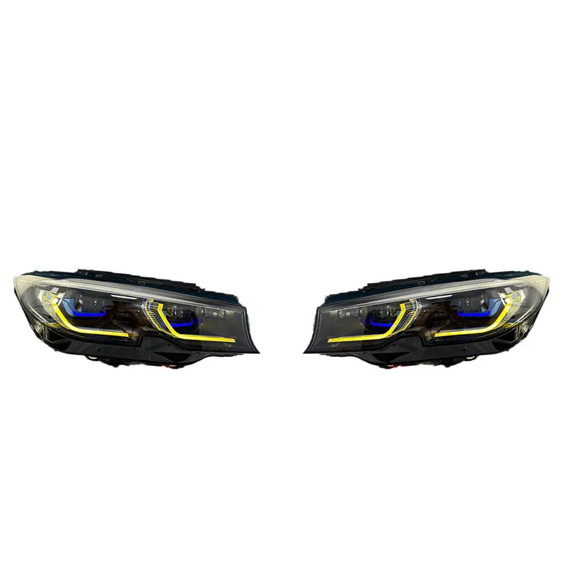 Phares Laser LED BMW Série 3 G20 G28 2019-2022 - vue de dessus - Becquet Voiture