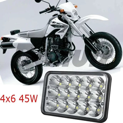 Phares LED 4x6 5 Pouces Jeep Cherokee XJ - détail du montage - Becquet Voiture