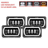 LED-Scheinwerfer 4x6 Zoll 90W Geländewagen - Nahansicht - Becquet Voiture