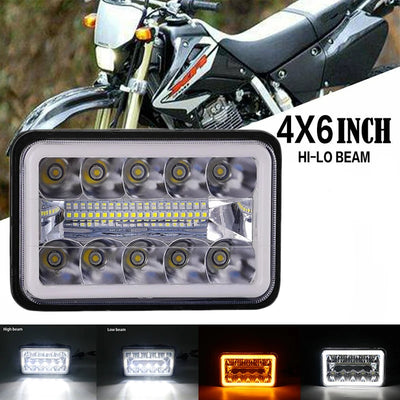 Phares LED 4x6 Pouces Universel Camion - détail du montage - Becquet Voiture