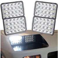 Universal 4x6 Inch LED Truck Headlights - in use - Becquet Voiture