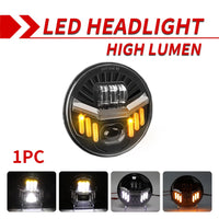 Phares LED 7 Pouces Jeep Wrangler JK - détail du montage - Becquet Voiture