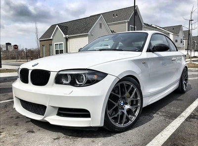 Phares LED Angel Eyes BMW Série 1 E81 E82 E87 E88 - vue de profil - Becquet Voiture