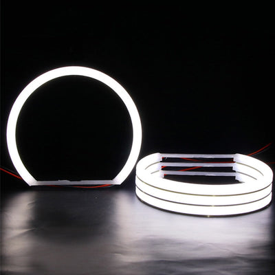 Phares LED Angel Eyes BMW Série 3 E36 - installé sur véhicule - Becquet Voiture