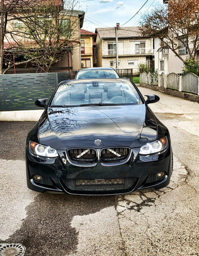 Phares LED Angel Eyes BMW Série 3 E92 E93 - vue de profil - Becquet Voiture