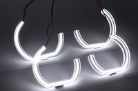 Phares LED Angel Eyes BMW Série 3 E92 E93 - vue de trois-quarts - Becquet Voiture