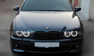 Phares LED Angel Eyes BMW Série 5 E39 - vue rapprochée - Becquet Voiture