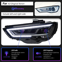 Phares LED Audi A3 8V 2013-2016 - détail du montage - Becquet Voiture