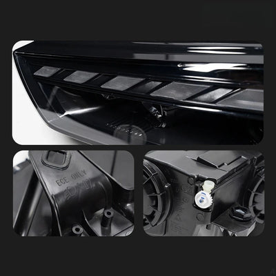 Phares LED Audi A3 8V 2013-2016 DRL Dynamique Paire - installé sur véhicule - Becquet Voiture