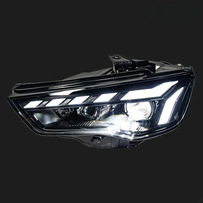Phares LED Audi A3 8V 2013-2016 DRL Dynamique Paire - vue de trois-quarts - Becquet Voiture