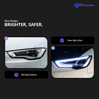 Phares LED Audi A3 8V 2014-2016 - vue de profil - Becquet Voiture