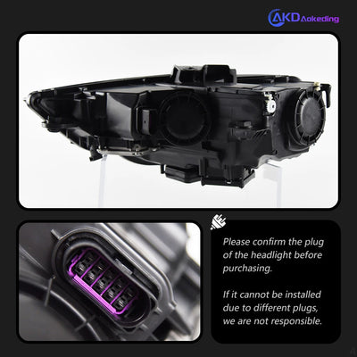 Phares LED Audi A3 8V 2014-2016 - vue de trois-quarts - Becquet Voiture