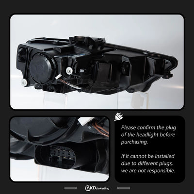 Phares LED Audi A3 8V S3 RS3 2017-2021 - vue de trois-quarts - Becquet Voiture