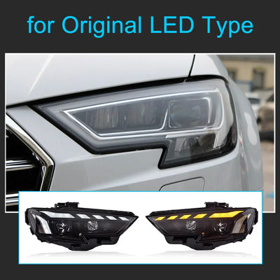 Phares LED Audi A3 S3 8V 2017-2020 - vue rapprochée - Becquet Voiture