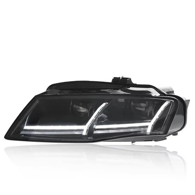 Phares LED Audi A4 A4L B8 2009-2012 - vue de dessus - Becquet Voiture