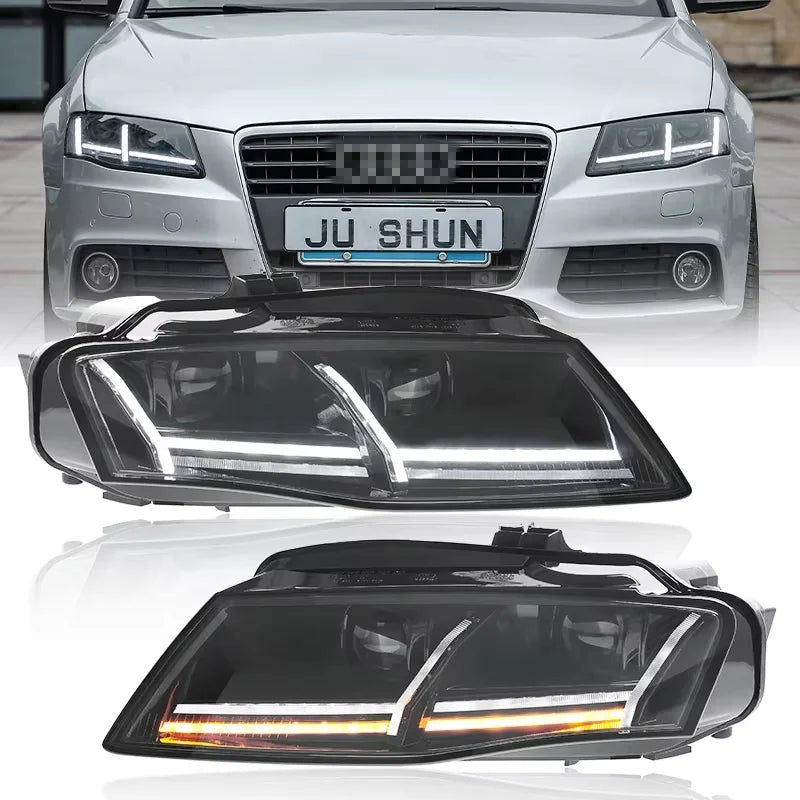 Phares LED Audi A4 A4L B8 2009-2012 - vue rapprochée - Becquet Voiture