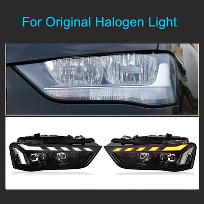 Phares LED Audi A4 B8 2013-2016 (réf. 2) - détail du montage - Becquet Voiture