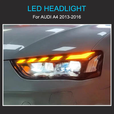 Phares LED Audi A4 B8 2013-2016 (réf. 2) - vue de trois-quarts - Becquet Voiture
