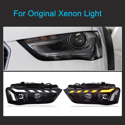 Phares LED Audi A4 B8 2013-2016 (réf. 2) - vue rapprochée - Becquet Voiture