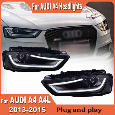 Phares LED Audi A4 B8 2013-2016 - vue de profil - Becquet Voiture
