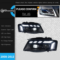 Phares LED Audi A5 2008-2012 - détail du montage - Becquet Voiture