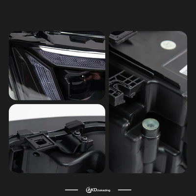 Phares LED Audi A5 B8 2013-2016 - installé sur véhicule - Becquet Voiture