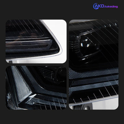 Phares LED Audi A6 C6 2005-2011 - installé sur véhicule - Becquet Voiture