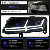 Phares LED Audi A6 C6 2005-2011 Signal Dynamique DRL - détail du montage - Becquet Voiture