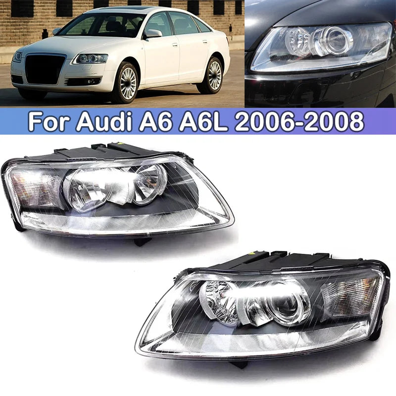 Phares LED Audi A6 C6 2006-2008 - vue de face - Becquet Voiture