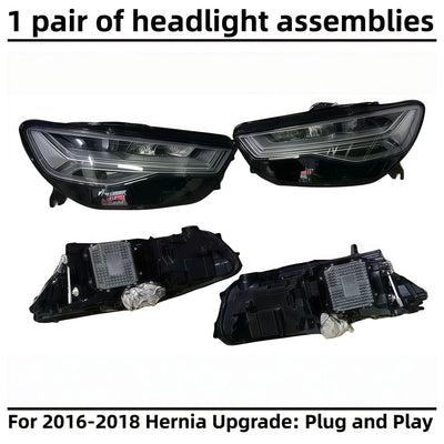 Phares LED Audi A6 C7 Allroad 2012-2018 - détail du montage - Becquet Voiture