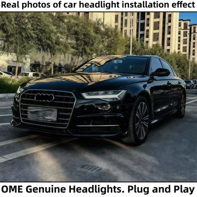 Phares LED Audi A6 C7 Allroad 2012-2018 - installé sur véhicule - Becquet Voiture