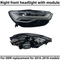 Phares LED Audi A6 C7 Allroad 2012-2018 - vue de dessus - Becquet Voiture