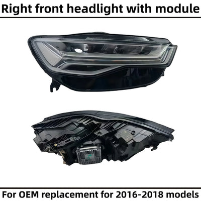 Phares LED Audi A6 C7 Allroad 2012-2018 - vue de dessus - Becquet Voiture