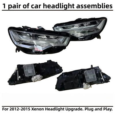 Phares LED Audi A6 C7 Allroad 2012-2018 - vue de profil 2 - Becquet Voiture