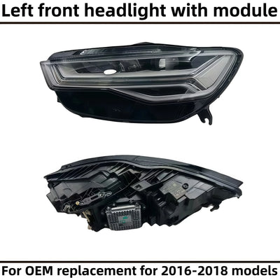 Phares LED Audi A6 C7 Allroad 2012-2018 - vue rapprochée - Becquet Voiture