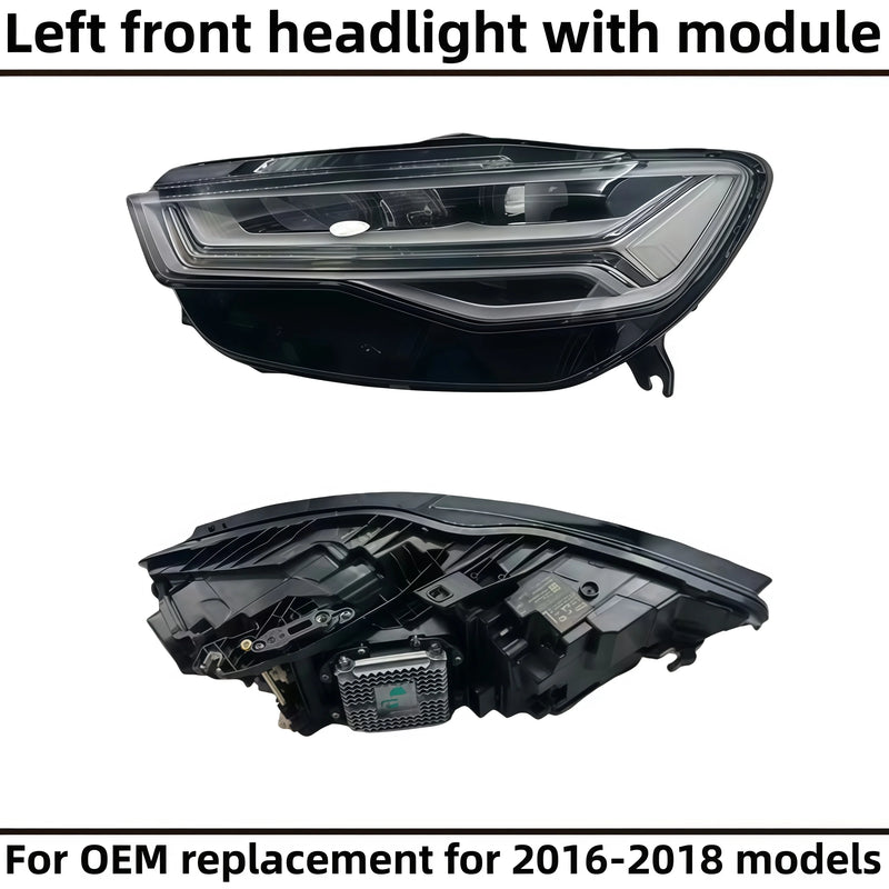 Phares LED Audi A6 C7 Allroad 2012-2018 - vue rapprochée - Becquet Voiture