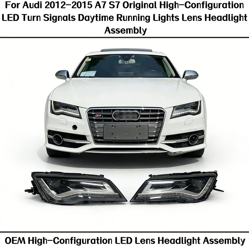 Phares LED Audi A7 S7 2012-2015 - vue de face - Becquet Voiture