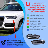 Phares LED Audi Q3 2012-2015 Projecteur Dynamique - détail du montage - Becquet Voiture