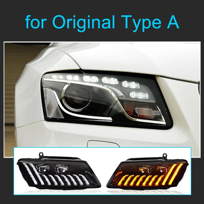 Phares LED Audi Q5 2009-2018 - détail du montage - Becquet Voiture