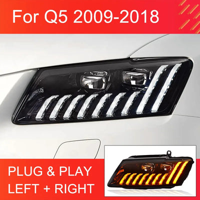 Phares LED Audi Q5 2009-2018 - vue de face - Becquet Voiture