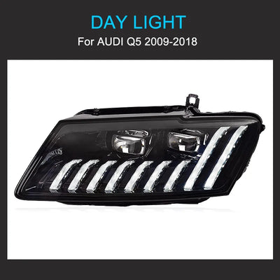 Phares LED Audi Q5 2009-2018 - vue de trois-quarts - Becquet Voiture
