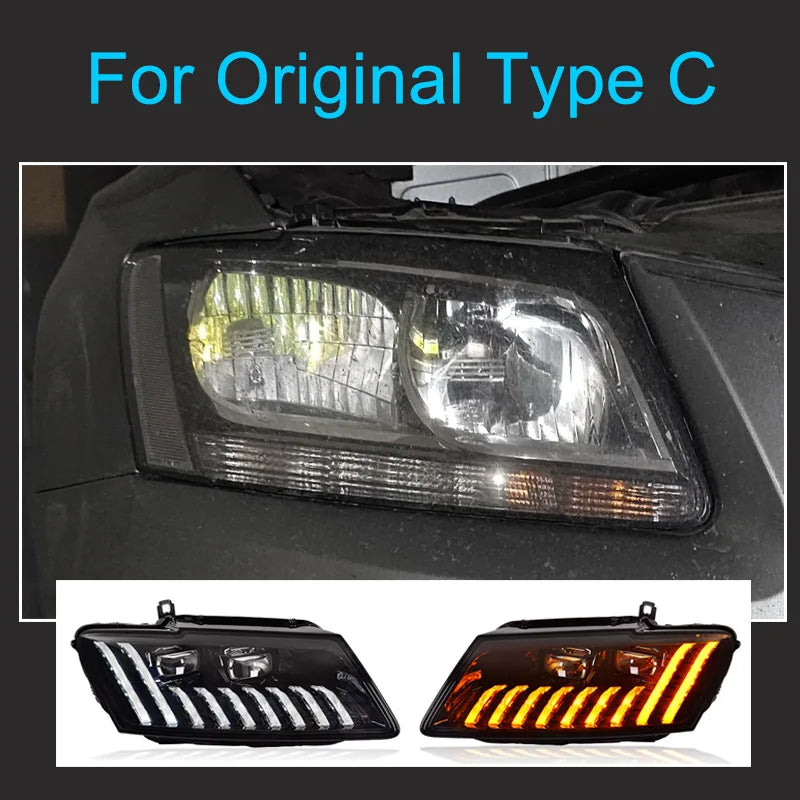 Phares LED Audi Q5 2009-2018 - vue rapprochée - Becquet Voiture