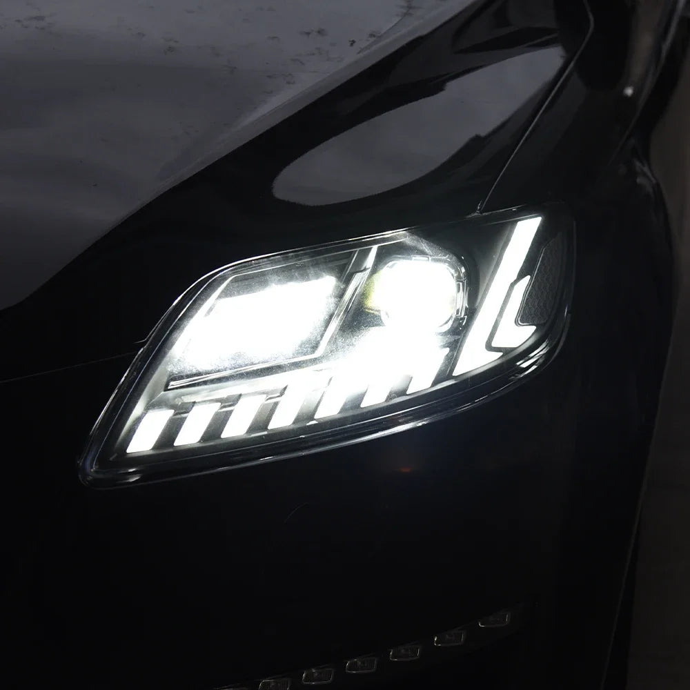 Phares LED Audi Q7 2006-2015 Projecteur Dynamique HD - vue de face - Becquet Voiture