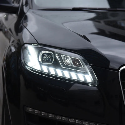 Phares LED Audi Q7 2006-2015 Projecteur Dynamique HD - vue de trois-quarts - Becquet Voiture